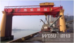 樂山大件碼頭起重機(jī)試吊測(cè)試