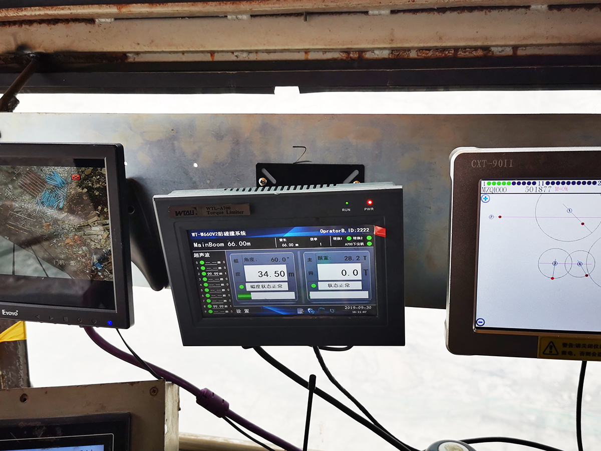 微特塔機防碰撞系統應用于西藏用戶